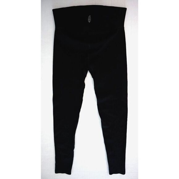 Free People Movement OB1706249 Women's Sz XS/S Black High Rise Cropped Leggings - Picture 2 of 8